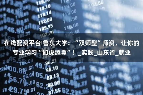 在线配资平台 鲁东大学：“双师型”师资，让你的专业学习“如虎添翼”！_实践_山东省_就业